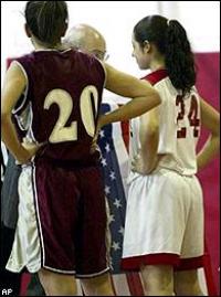 Toni and the old man have it out over the flag