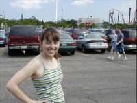 Me outside of Six Flags