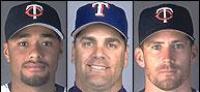 Santana, Rodgers, and Radke are key members of the Twins Pitching staff.