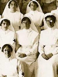 If nothing else nurses earn their pay by having to wear this rediculous get up.